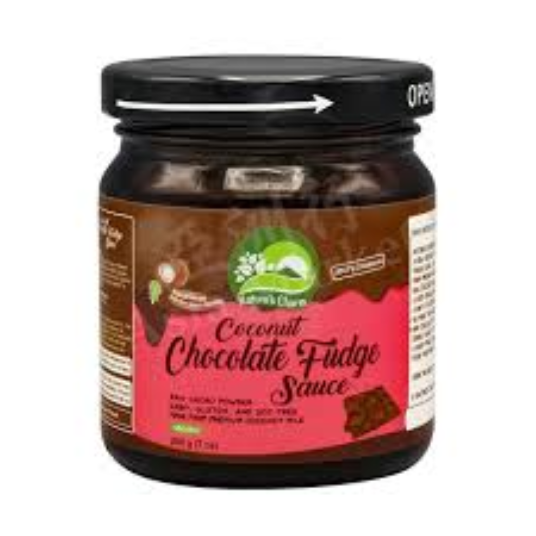 NATURES CHARM COCONUT CHOC FUDGE SAUCE 200G